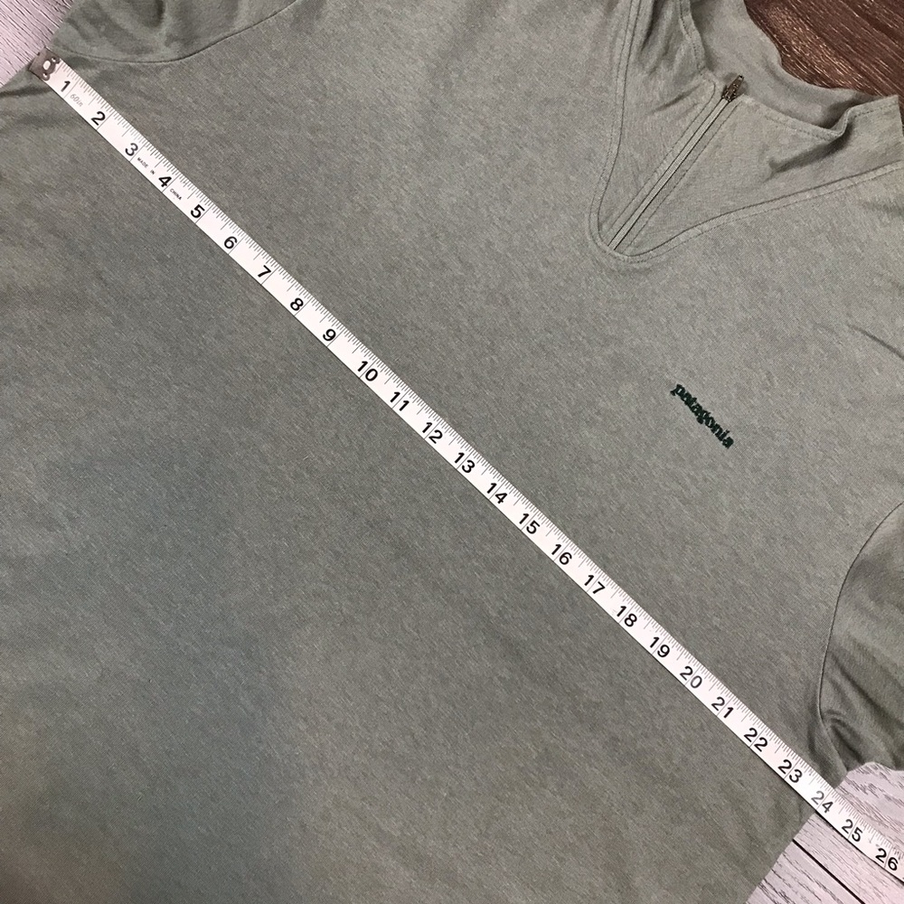 Patagonia Men’s Vintage 90’s Light Green Sporty Style Pullover Gym Wear Sweater - Picture 6 of 7